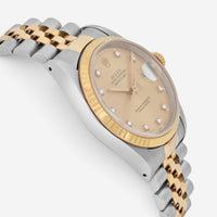 Rolex Datejust Stainless Steel Diamond Automatic Unisex Watch 16233G