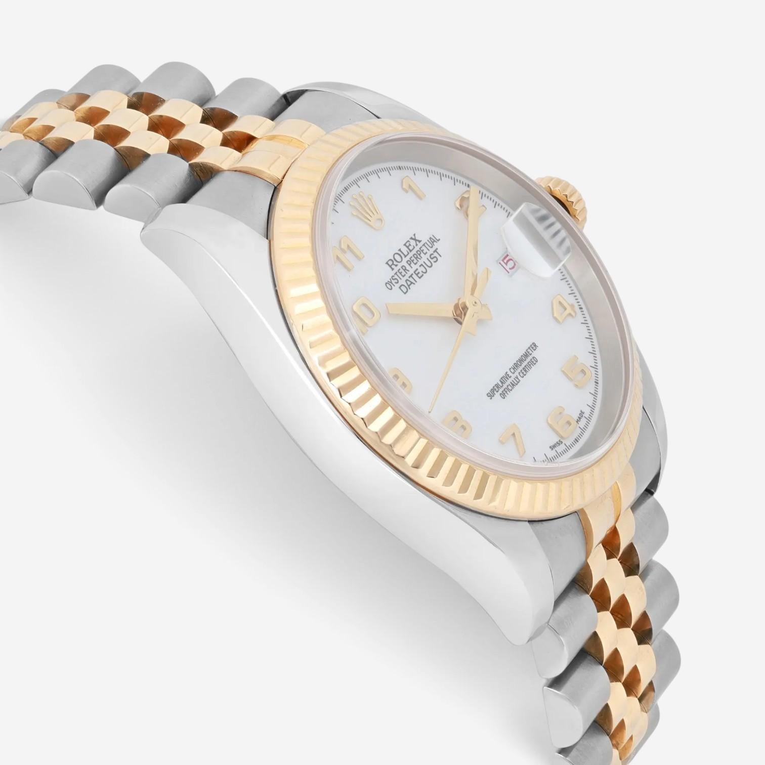 Rolex Datejust 36mm Stainless Steel Automatic Unisex Watch 116233