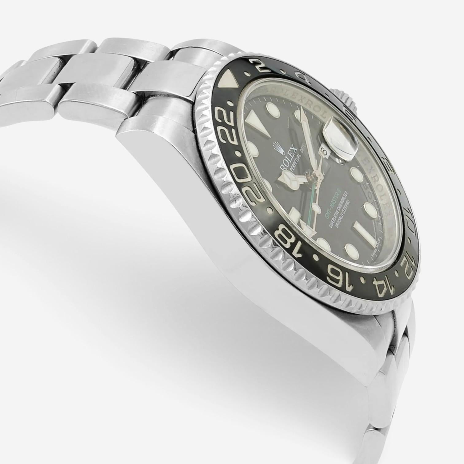 Rolex GMT-Master II Stainless Steel Automatic Men's Watch 116710LN