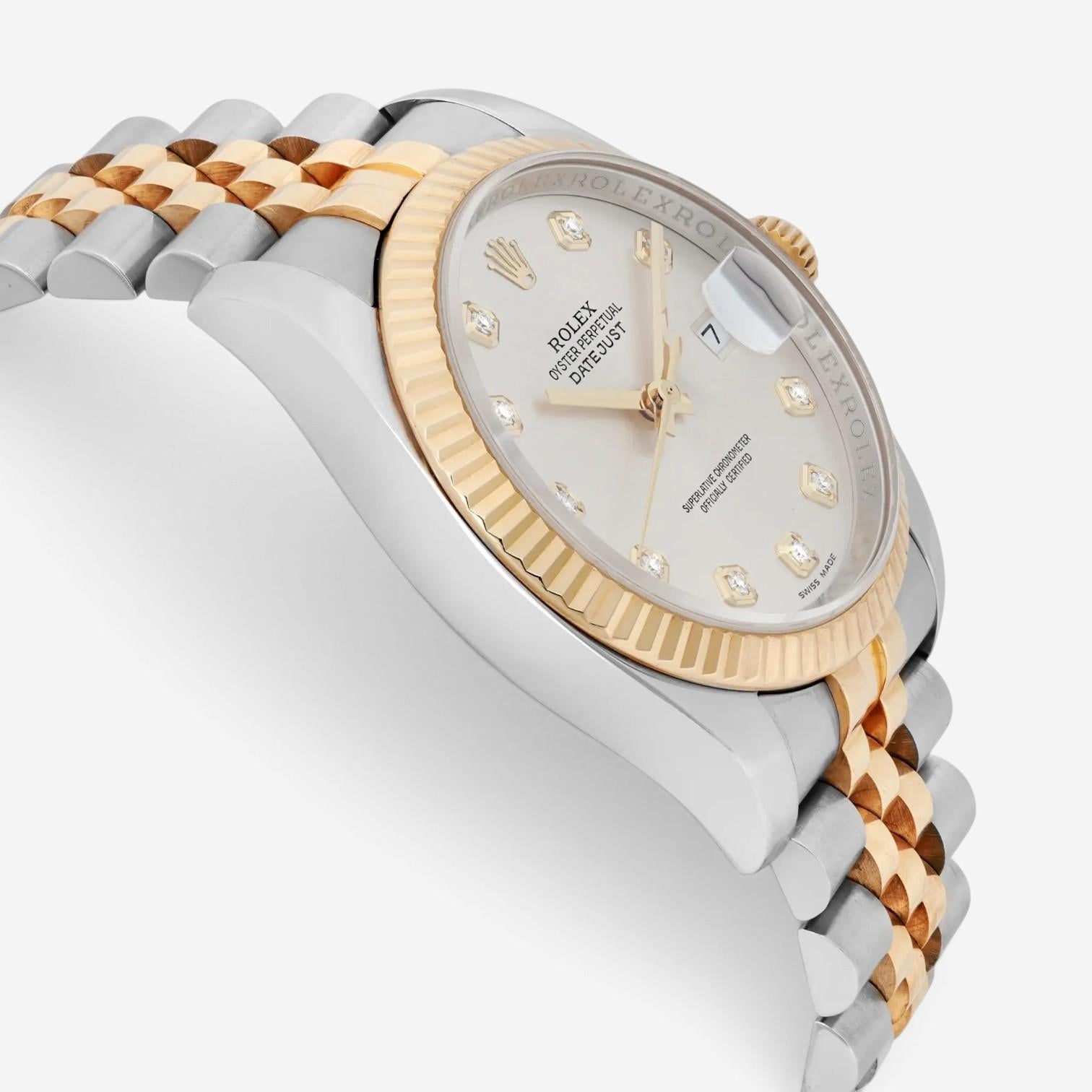 Rolex Datejust 18K Yellow Gold & Stainless Steel Automatic Men's Watch 116233