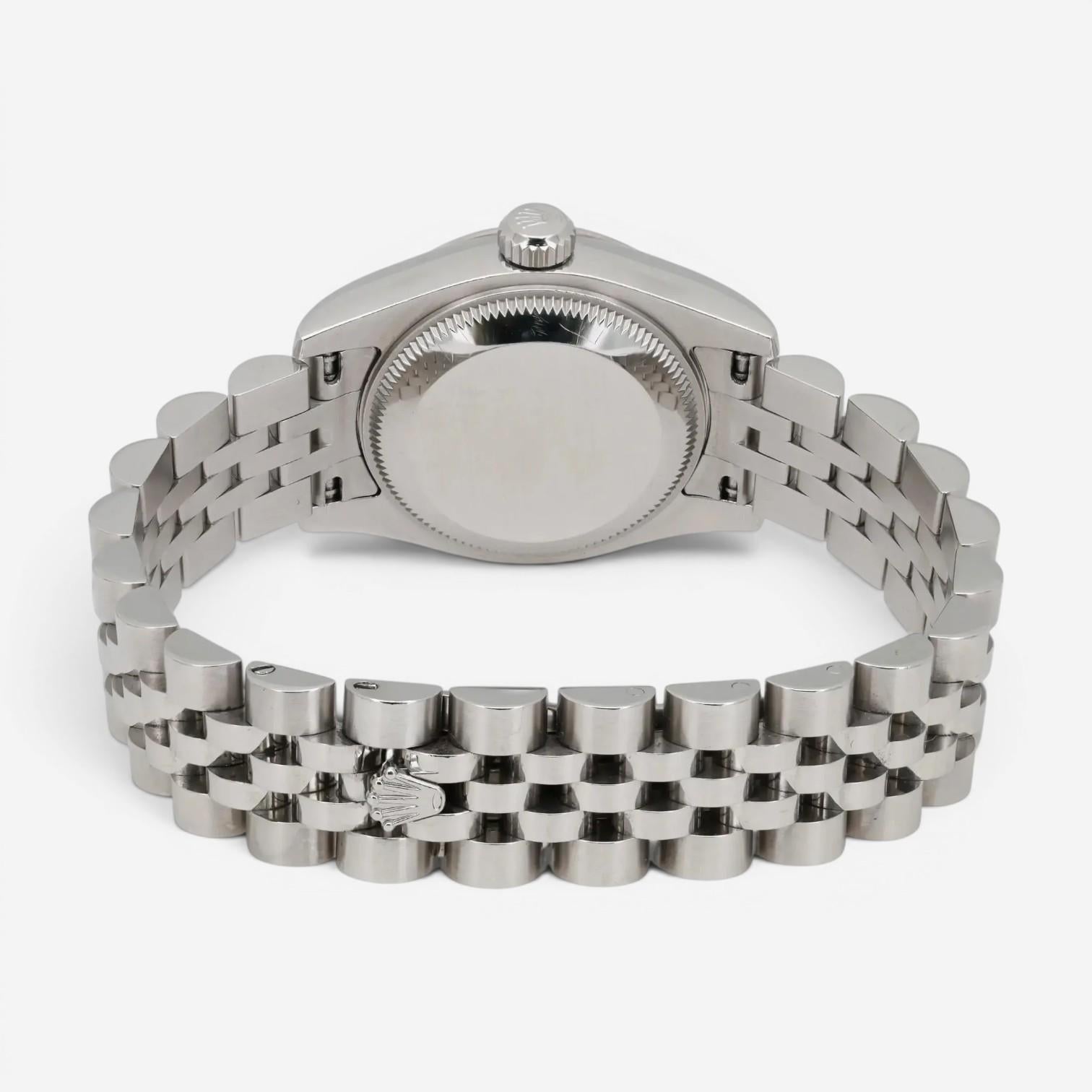 Rolex Lady-Datejust 18K White Gold & Stainless Steel Automatic Watch 179174-0013