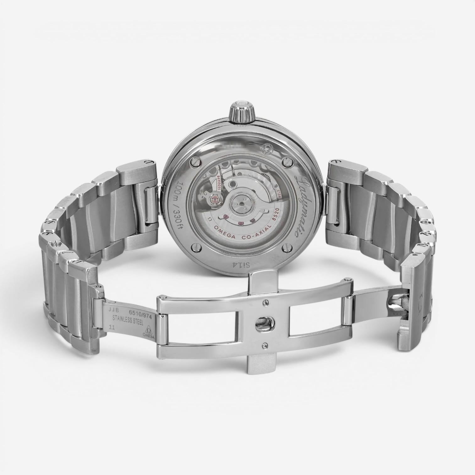 Omega De Ville Ladymatic Diamond Stainless Steel Automatic Ladies Watch 425.35.3
