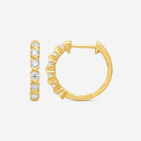 Ina Mar 14K Yellow Gold Diamond Hoop Earrings ER25735-CS4YH