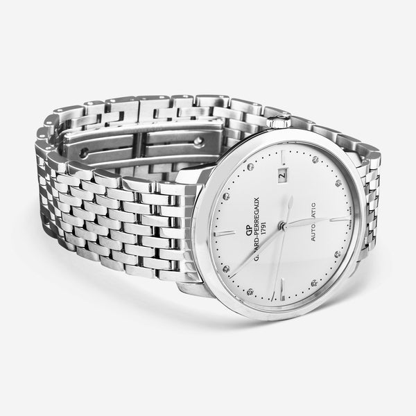 Girard - Perregaux 1966 Silver Dial Stainless Steel Automatic Ladies Watch 49555 - 11 - 1A1 - 11A - THE SOLIST - Girard - Perregaux