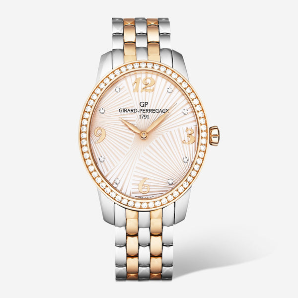 Girard-Perregaux Cat's Eye 18K Rose Gold & Steel Diamond Mother of