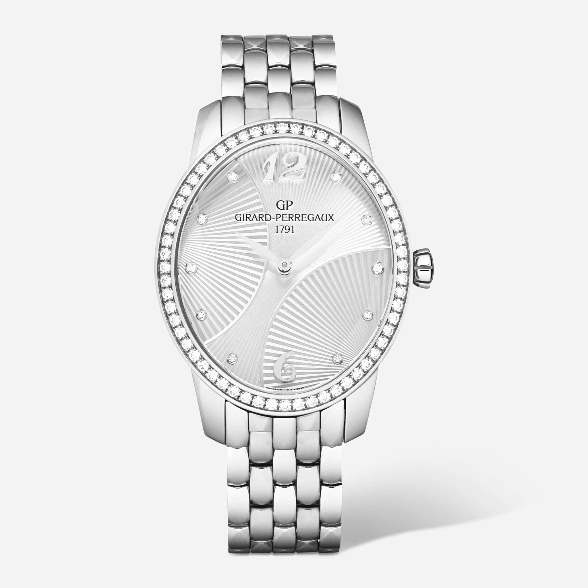 Girard - Perregaux Cat's Eye Diamond Stainless Steel Automatic Ladies Watch 80493D11A161 - 11A - THE SOLIST - Girard - Perregaux