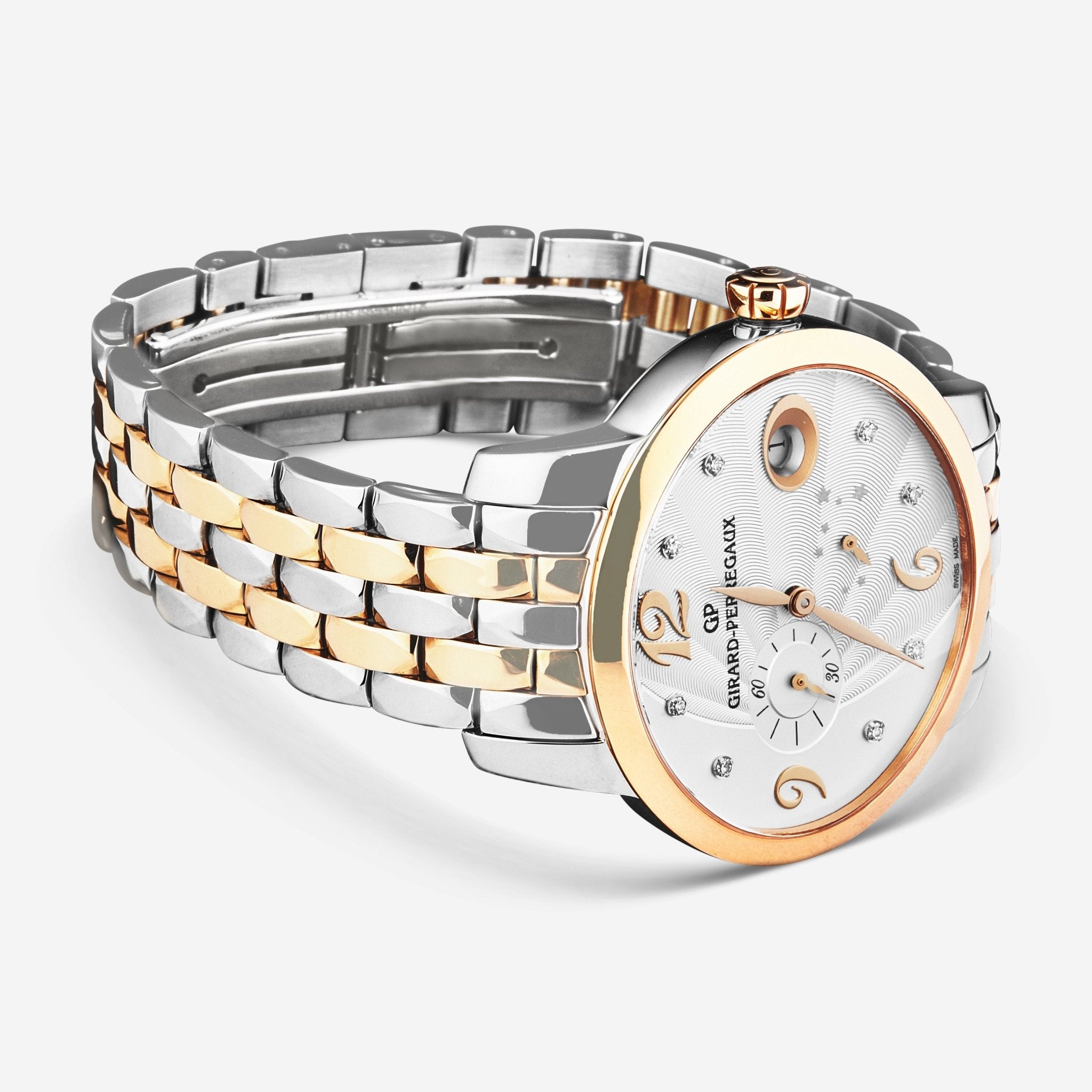 Girard - Perregaux Cat's Eye Two Tone Stainless Steel Automatic Ladies Watch 80486 - 56 - 162 - 56A - THE SOLIST - Girard - Perregaux