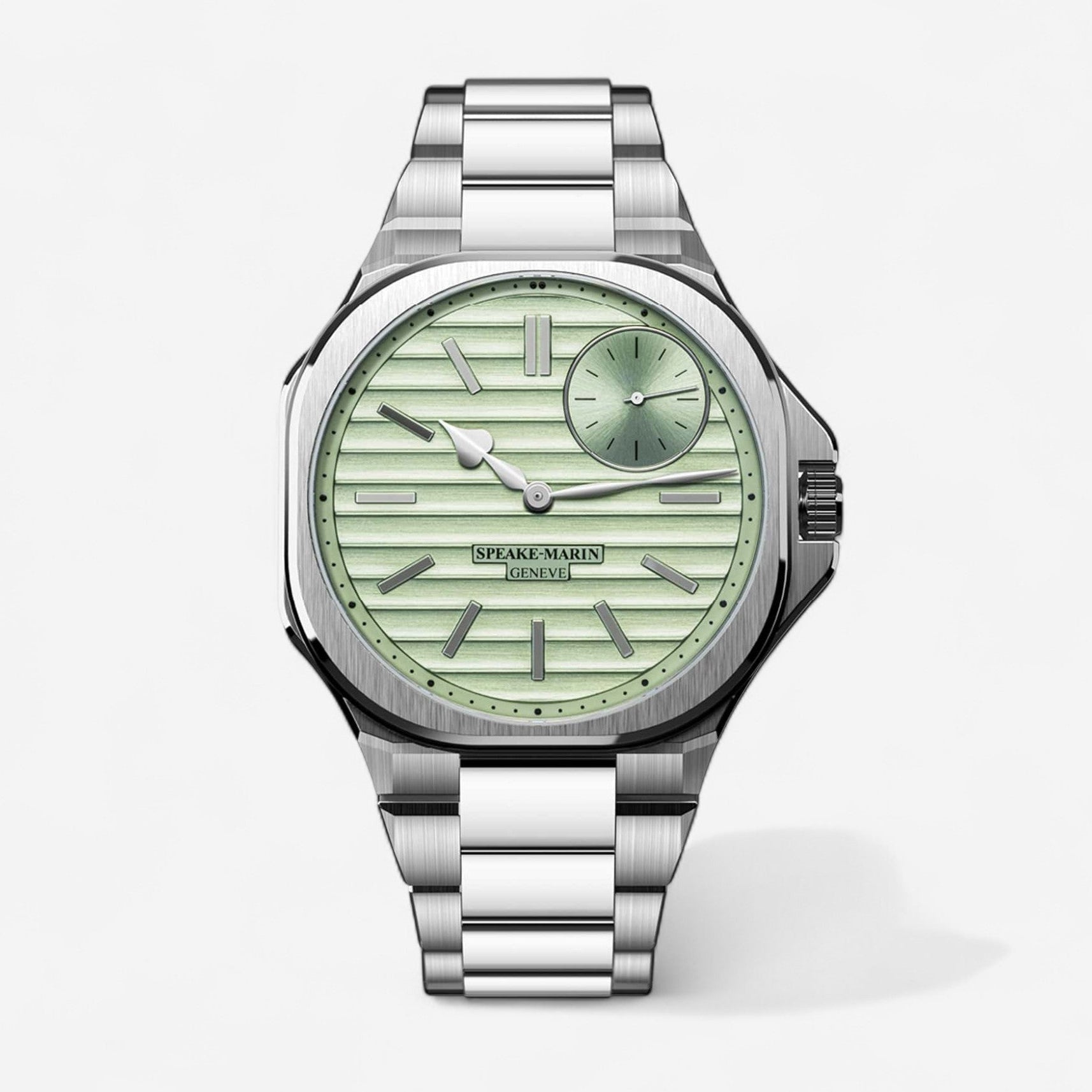 Speake-Marin Ripples Metallic Green Stainless Steel Limited Edition Automatic Men’s Watch 604015460 - THE SOLIST