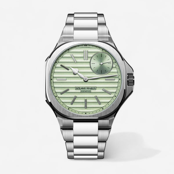 Speake-Marin Ripples Metallic Green Stainless Steel Limited Edition Automatic Men’s Watch 604015460 - THE SOLIST