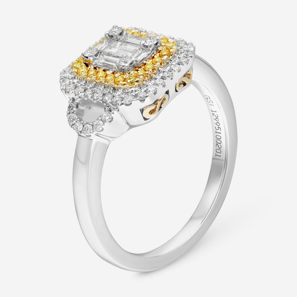 Gregg Ruth 14K Gold, White Diamond 0.45ct. tw. and Fancy Yellow Diamond Engagement Ring Sz. 6.75 52881 - THE SOLIST - Gregg Ruth