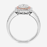 Gregg Ruth 14K Gold, White Diamond 0.80ct. tw. and Pink Diamond Engagement Ring Sz. 6.75 45164 - THE SOLIST - Gregg Ruth