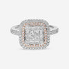 Gregg Ruth 14K Gold, White Diamond 1.06ct. tw. and Pink Diamond Engagement Ring Sz. 6.75 50634 - THE SOLIST - Gregg Ruth