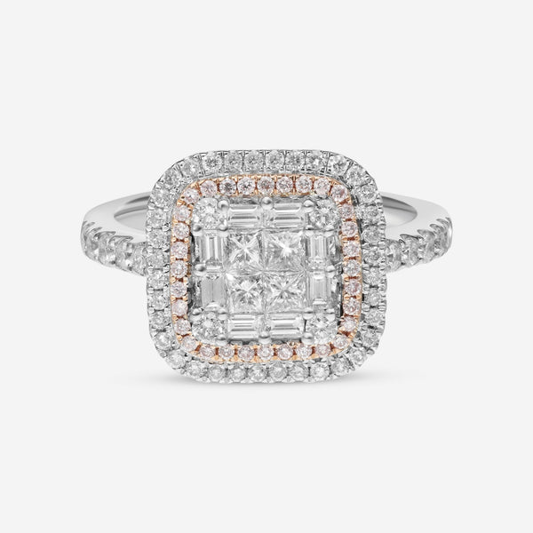 Gregg Ruth 14K Gold, White Diamond 1.06ct. tw. and Pink Diamond Engagement Ring Sz. 6.75 50634 - THE SOLIST - Gregg Ruth