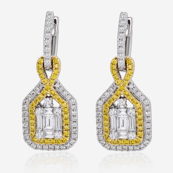 Gregg Ruth 14K Yellow & White Gold Diamond Drop Earrings 47202 - THE SOLIST