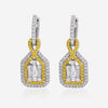 Gregg Ruth 14K Gold, White Diamond 1.13ct. tw. and Fancy Yellow Diamond Drop Earrings - THE SOLIST - Gregg Ruth