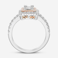 Gregg Ruth 14K Gold, White Diamond and Fancy Pink Diamond Engagement Ring - THE SOLIST - Gregg Ruth