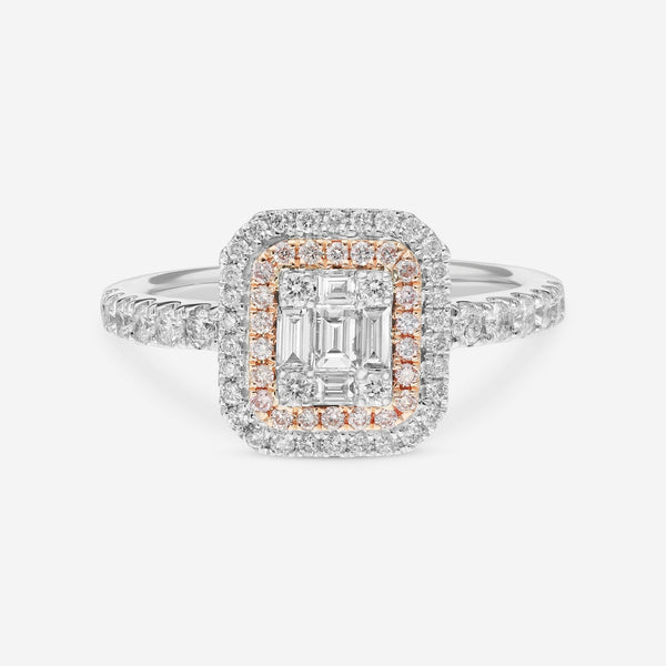 Gregg Ruth 14K Gold, White Diamond and Fancy Pink Diamond Engagement Ring - THE SOLIST - Gregg Ruth