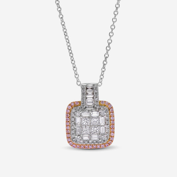 Gregg Ruth 14K Gold, White Diamond and Fancy Pink Diamond Pendant Necklace - THE SOLIST - Gregg Ruth