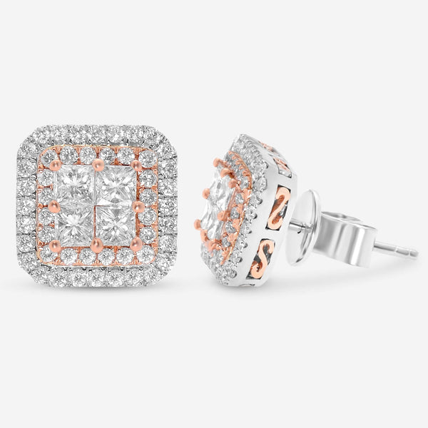 Gregg Ruth 14K White Gold Fancy Pink Diamond Stud Earrings 50112 - THE SOLIST
