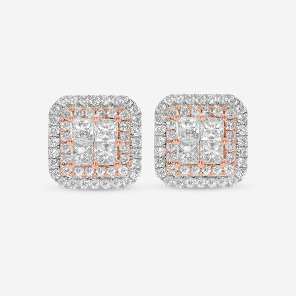 Gregg Ruth 14K White Gold Fancy Pink Diamond Stud Earrings 50112 - THE SOLIST