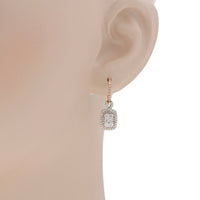 Gregg Ruth 14K White and Rose Gold, White Diamond and Fancy Pink Diamond Drop Earrings - THE SOLIST - Gregg Ruth