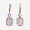 Gregg Ruth 14K White and Rose Gold, White Diamond and Fancy Pink Diamond Drop Earrings - THE SOLIST - Gregg Ruth