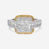 Gregg Ruth 18K White Gold Fancy Diamond 1.45ct. Engagement Ring Sz. 6.5 50098 - THE SOLIST