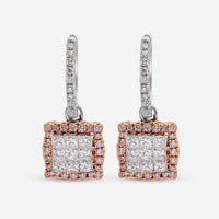 Gregg Ruth 18K Gold, White Diamond 0.91ct. tw. and Fancy Pink Diamond 0.29ct. tw. Drop Earrings 50637 - THE SOLIST - Gregg Ruth