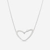 Gubelin 18K White Gold Diamond Heart Collier Pendant 42A - 1154 - THE SOLIST - Gubelin