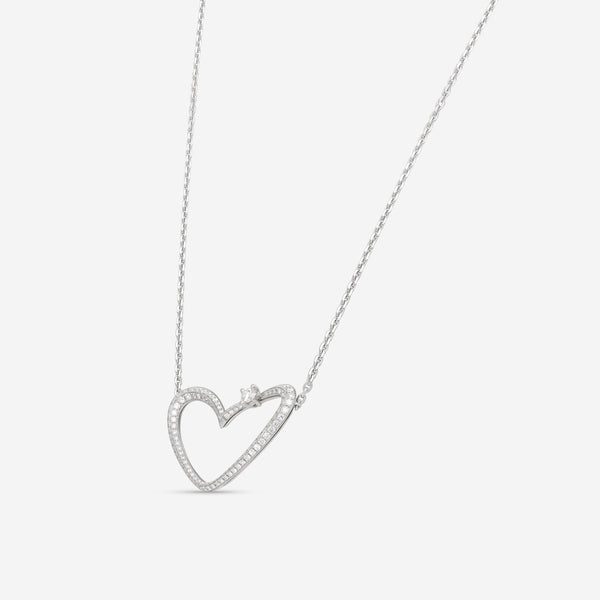 Gubelin 18K White Gold Diamond Heart Collier Pendant 42A - 1154 - THE SOLIST - Gubelin