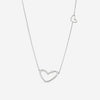 Gubelin 18K White Gold Diamond Heart Collier Pendant 42A - 1155 - THE SOLIST - Gubelin