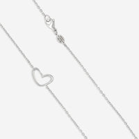 Gubelin 18K White Gold Diamond Heart Collier Pendant 42A - 1155 - THE SOLIST - Gubelin