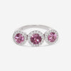 Gübelin 18K White Gold Pink Spinel & Diamond Ring 57A-1774