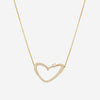 Gubelin 18K Yellow Gold Diamond Heart Collier Pendant 42C - 1154 - THE SOLIST - Gubelin