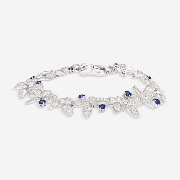 Gübelin Belize 18K White Gold Sapphire & Diamond Bracelet 40A - 0549 - THE SOLIST - Gübelin