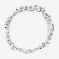 Gübelin Belize 18K White Gold Sapphire & Diamond Bracelet 40A - 0549 - THE SOLIST - Gübelin