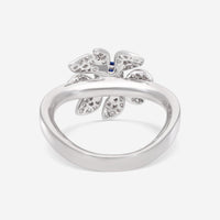 Gübelin Belize 18K White Gold Sapphire & Diamond Ring Sz. 7 52A - 1790 - THE SOLIST - Gübelin