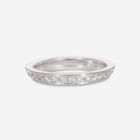 Gübelin Classics 18K White Gold Band Ring Sz. 6 47A - 0150 - THE SOLIST - Gübelin