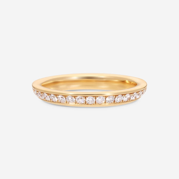 Gübelin Classics 18K Yellow Gold & Diamond Wedding Ring Sz. 5.5 47C - 0150 - THE SOLIST - Gübelin