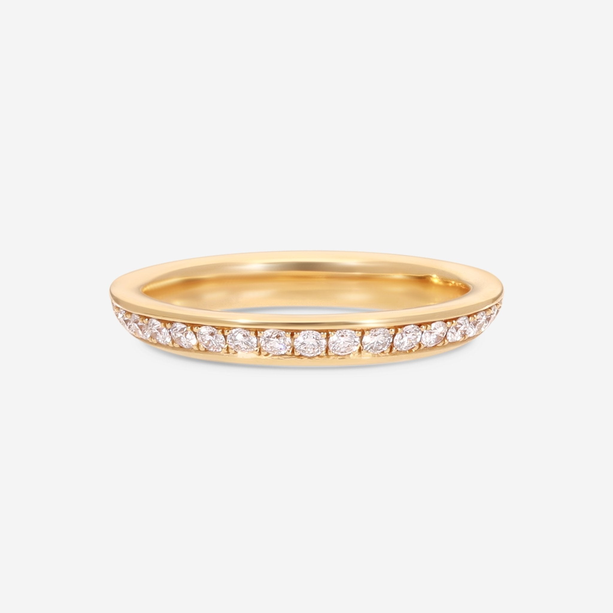 Gübelin Classics 18K Yellow Gold & Diamond Wedding Ring Sz. 7 47C - 0150 - THE SOLIST - Gübelin