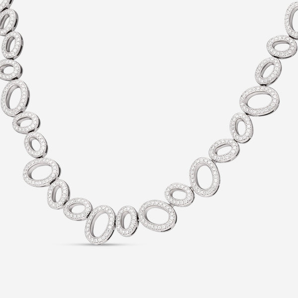 Gübelin Madagaskar 18K White Gold Diamond Necklace 42A - 1133.5 - THE SOLIST - Gübelin