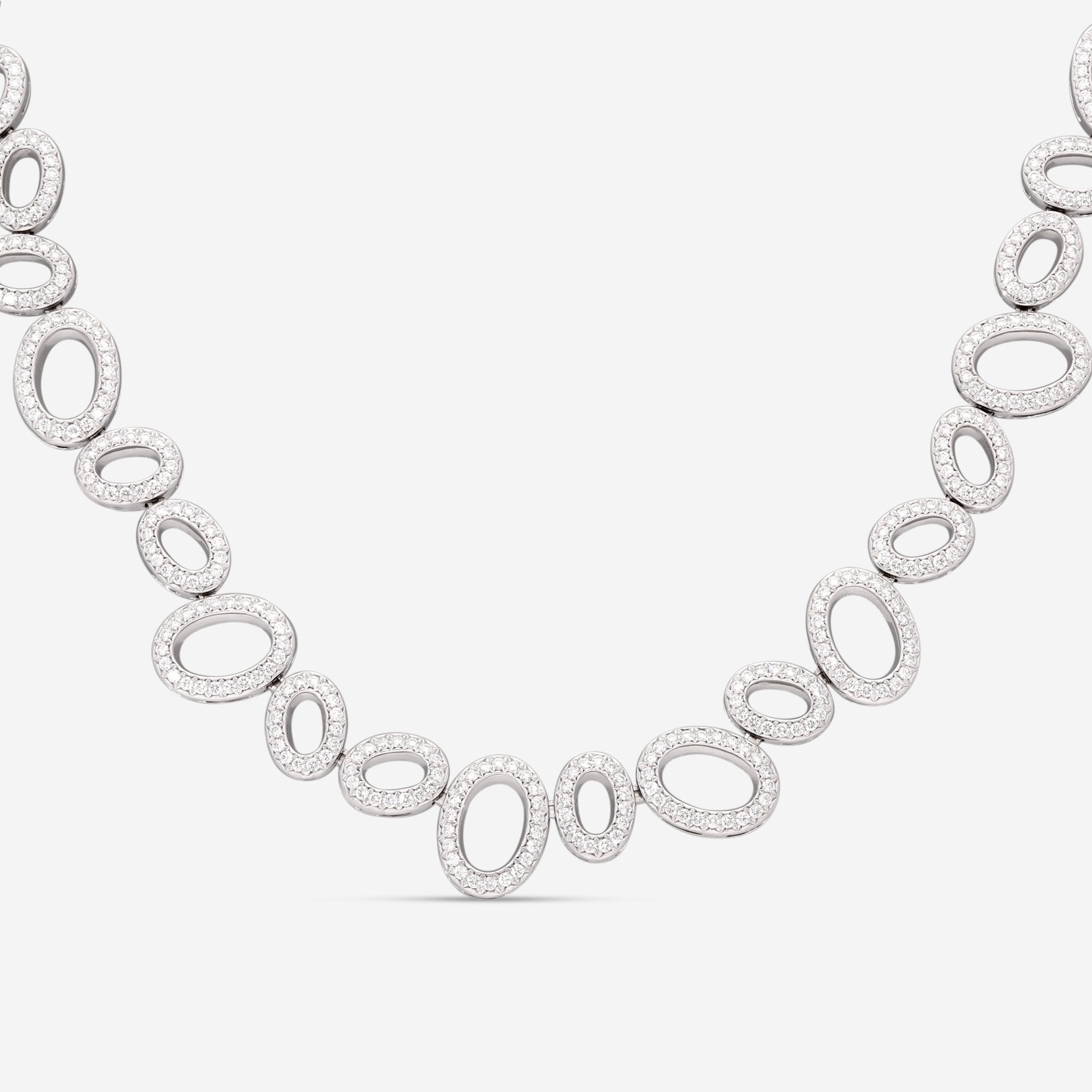 Gübelin Madagaskar 18K White Gold Diamond Necklace 42A - 1133.5 - THE SOLIST - Gübelin