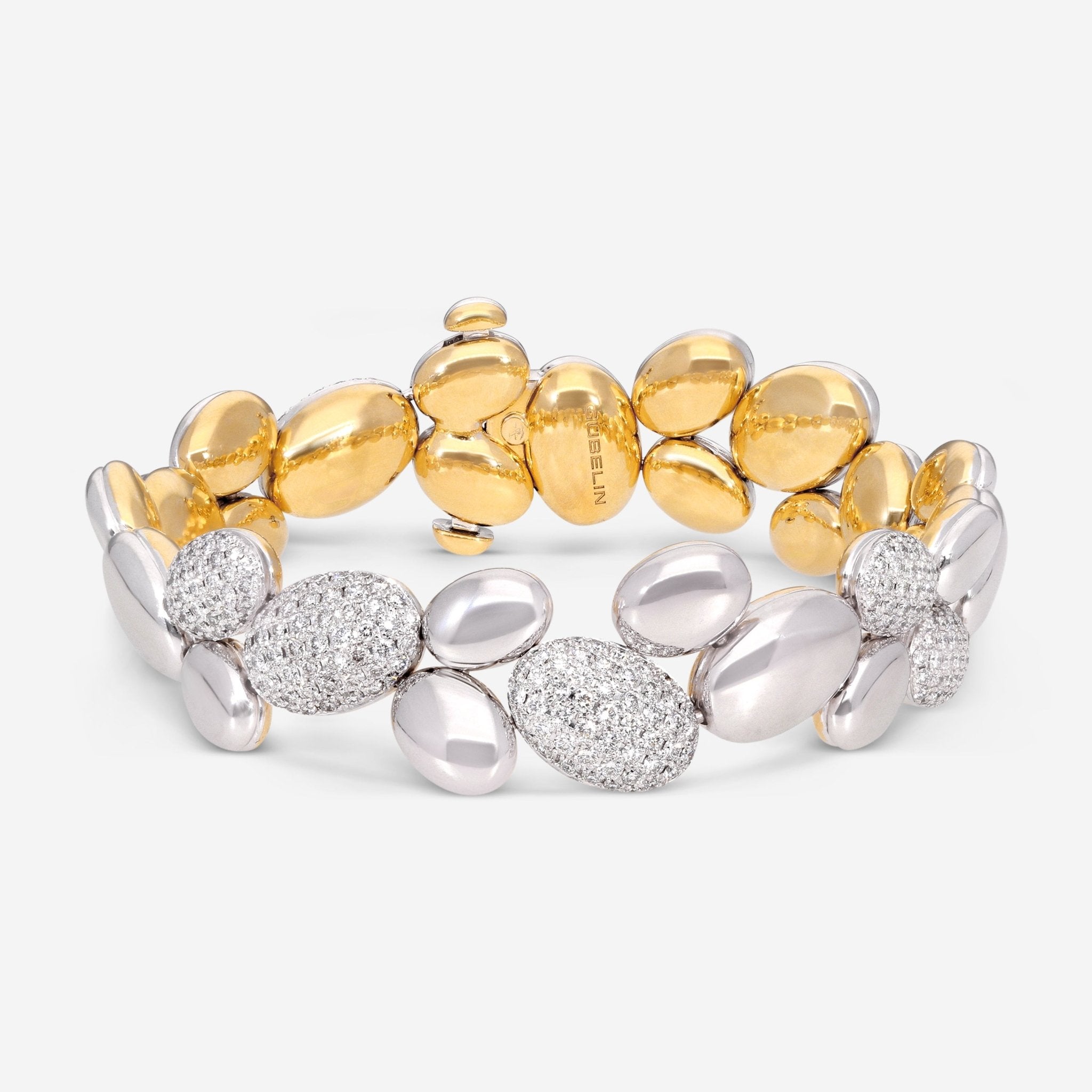 Gübelin Madagaskar 18K White & Yellow Gold Diamond Bracelet 40K - 0536.3 - THE SOLIST - Gübelin