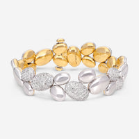 Gübelin Madagaskar 18K White & Yellow Gold Diamond Bracelet 40K - 0536.3 - THE SOLIST - Gübelin