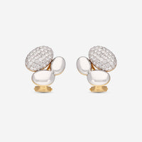 Gübelin Madagaskar 18K White & Yellow Gold Diamond Clip Earrings 44K - 1233.3 - THE SOLIST - Gübelin