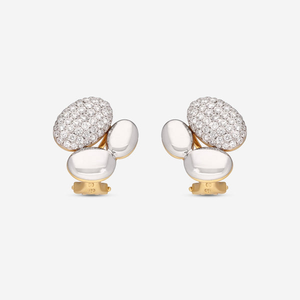 Gübelin Madagaskar 18K White & Yellow Gold Diamond Clip Earrings 44K - 1233.3 - THE SOLIST - Gübelin