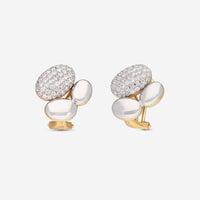 Gübelin Madagaskar 18K White & Yellow Gold Diamond Clip Earrings 44K - 1233.3 - THE SOLIST - Gübelin