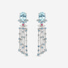 Gubelin Ornaments of Flowers 18K White Gold Aquamarine Drop Earrings 44A - 1330.3 - THE SOLIST - Gubelin