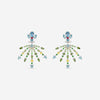 Gubelin Ornaments of Flowers 18K White Gold Multi - Gemstone Drop Earrings 44A - 1328.1 - THE SOLIST - Gubelin