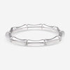 Gucci 18K White Gold Diamond Bamboo Bangle Bracelet YBA246473001 - THE SOLIST - Gucci